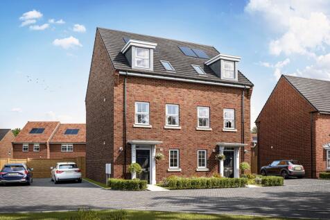 external CGI of a semi detached coombes house type