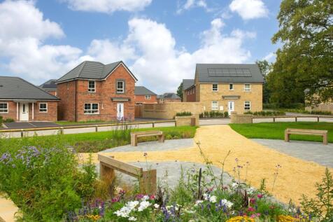 Typical Barratt homes external street scene
