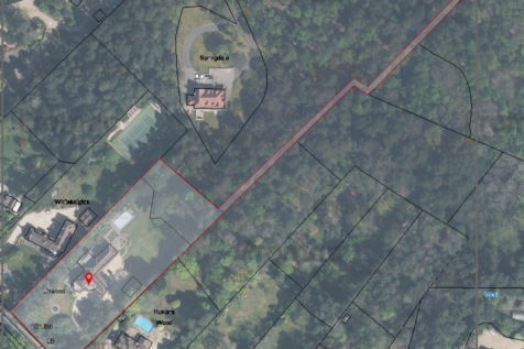 Plot Map With Private Access to Simonswood