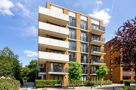 Set on the second floor of a secure block, this property has two double bedrooms and two bathrooms. An open plan kitchen and living space leads to a wrap-around balcony and residents also benefit from