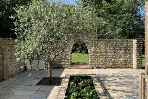 Courtyard and pon...