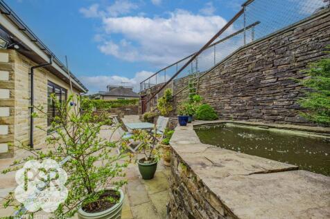 Rear Patio Entertaining Area and Pond