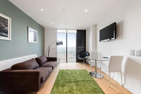 Modern one bedroom apartment to rent in the Strata development in Elephant and Castle SE1. Set on the 26th floor of the 43 storey Strata Building, this impressive one bedroom apartment enjoys spectacu