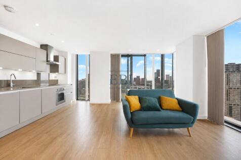 Located on 25th floor, dual aspect, north and west facing two bedroom two bathroom apartment, spread over (792 Sq. Ft) offering views towards The City, Queen Elizabeth Olympic Park. Stratford station,