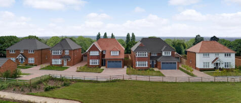 Redrow street scene of detached homes at Hamlet Park