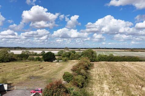 Aerial views over paddocks