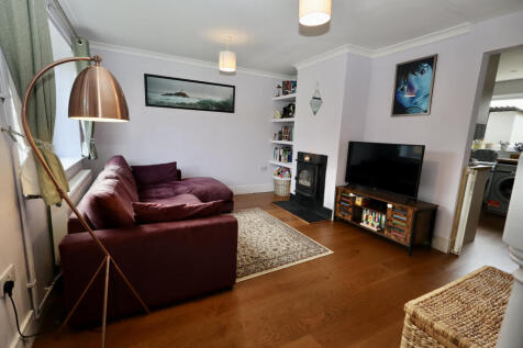 Sitting room with wood-burning stove