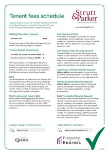 Tenant Fee Schedule