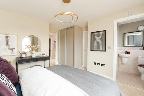 A storage cupboard provides additional space