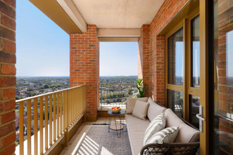 Photograph of balcony looking out onto elevated views