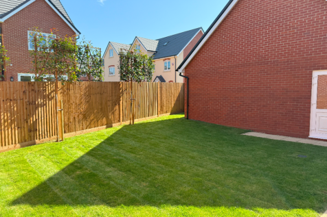 Turfed rear garden