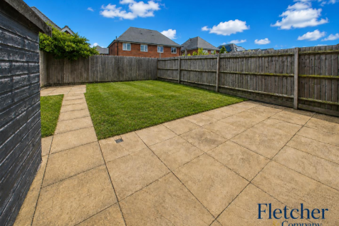 Rear Garden With Shed