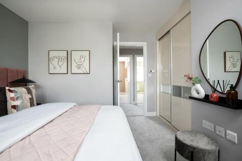 The main bedroom includes built in wardrobes proving ample storage.