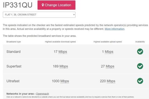 BROADBAND SPEED