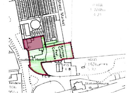 Area shaded in red is not included in the sale