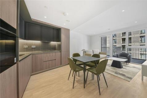 Discover an exquisite two-bedroom, one-bathroom apartment nestled within the luxurious Oval Village development. This elegant apartment located on the 5th floor, boasting a dual aspect. with views tow
