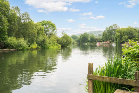 View downriver from the mooring
