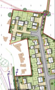 Site plan for houses behind