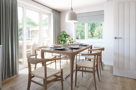 A spacious dining area to entertain