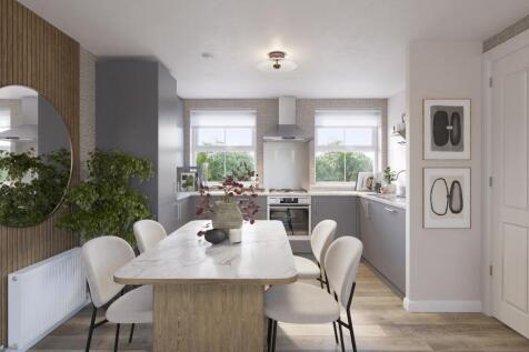 Kitchen and dining room in the 2 bedroom Harlington