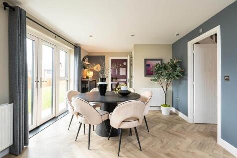 An open plan layout provide space to entertain