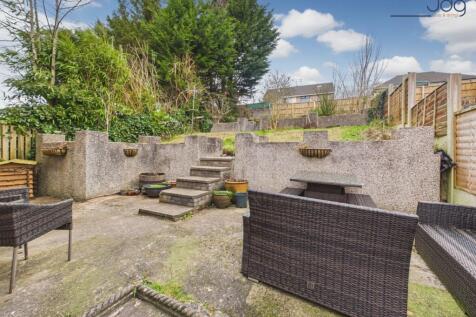 South-westerly facing rear garden arranged over tiers