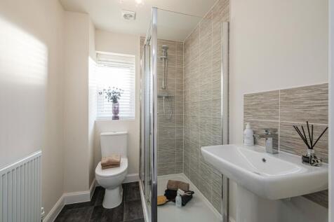Interior view of En suite in our Lutterworth 3 bedroom home