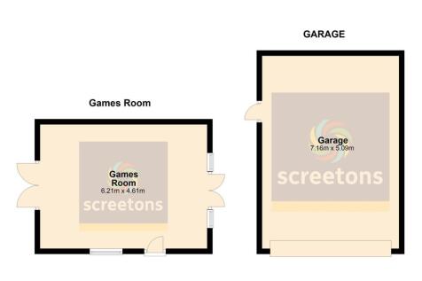 Floorplan Green Garth, Garage_Games, Main Street,
