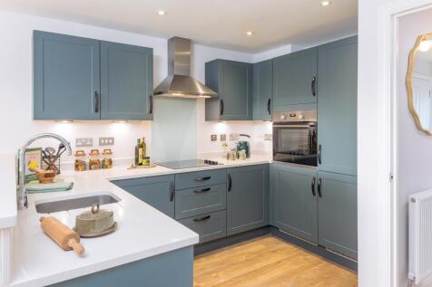 Kitchen inside the Willesley three bedroom home at Orchards Rise