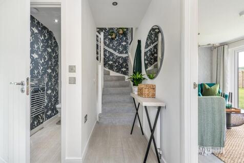 The Boswell home has a bright welcoming hallway