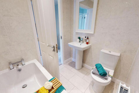 Bathroom with neutral decor
