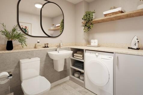 A handy utility area within the cloakroom