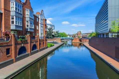 Birmingham canal in summer