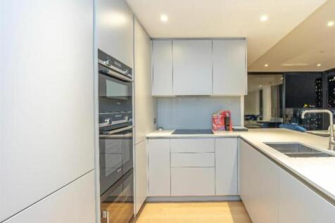 Kitchen with a kitchen island