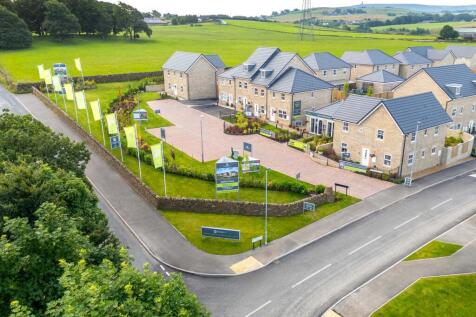 Ariel views over the sales area and show homes at Bernets Nook in Feniscowles