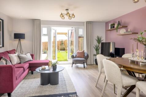 Dining space inside the Wichelstray four bedroom home at Orchards Rise Wichelstowe