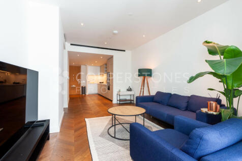 Lovely 2 bed 2 bath apartment with large 874 sq. ft. total area in the brand new Prospect Place building of the Battersea Power Station development.