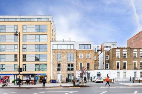 Haggerston Studios development on Kingsland Road, E2. Finished to a high standard throughout, this bright and contemporary apartment features floor-to-ceiling windows that flood the property with natu