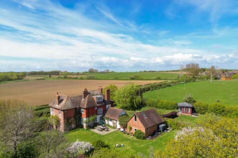 Drone image of the house and the immediate area