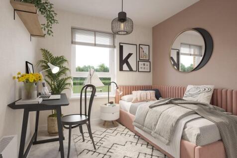 Bedroom 2 makes an ideal guest bedroom or home office