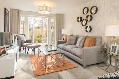 Spacious lounge with French doors to the garden in the Hadley Special 3 bedroom home