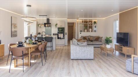 Luxury open-plan interior of the Aspire Luna Lodge