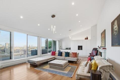 An outstanding, spacious (c.2,812 Sq Ft) three-bedroom, three-bathroom duplex penthouse with two living rooms over the top floors (6th & 7th), and featuring multiple private terraces with heaters on t
