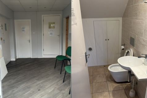 Entrance & toilet