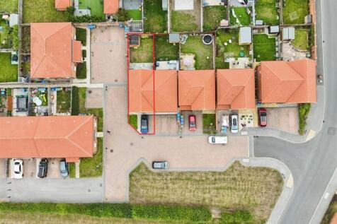 Aerial view of the property