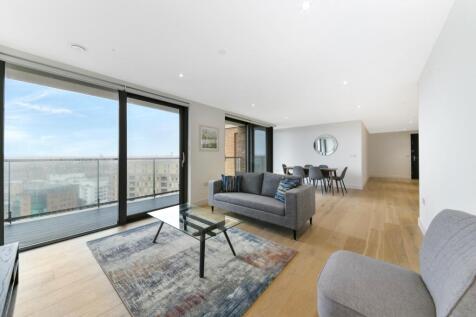 Set within modern tower on the Isle of Dogs, is this unusually spacious two bedroom, two bathroom apartment with a private balcony. The light flooded open-plan kitchen/ living room extends onto a deck