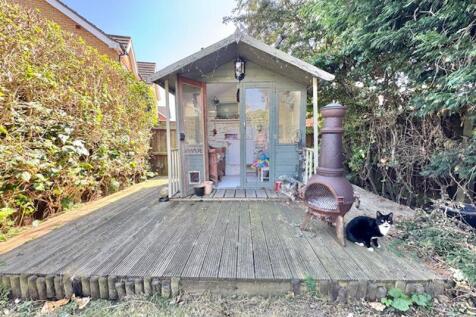 Raised deck and summer house