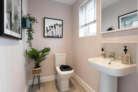 Handy downstairs cloakroom by the front door