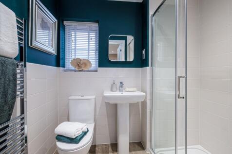 Interior view of the en suite in our Alnmouth home