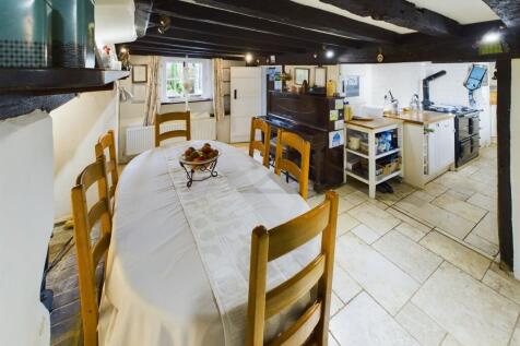 Dining room and kitchen